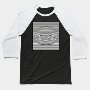 Optical Illusion Burger Baseball T-Shirt